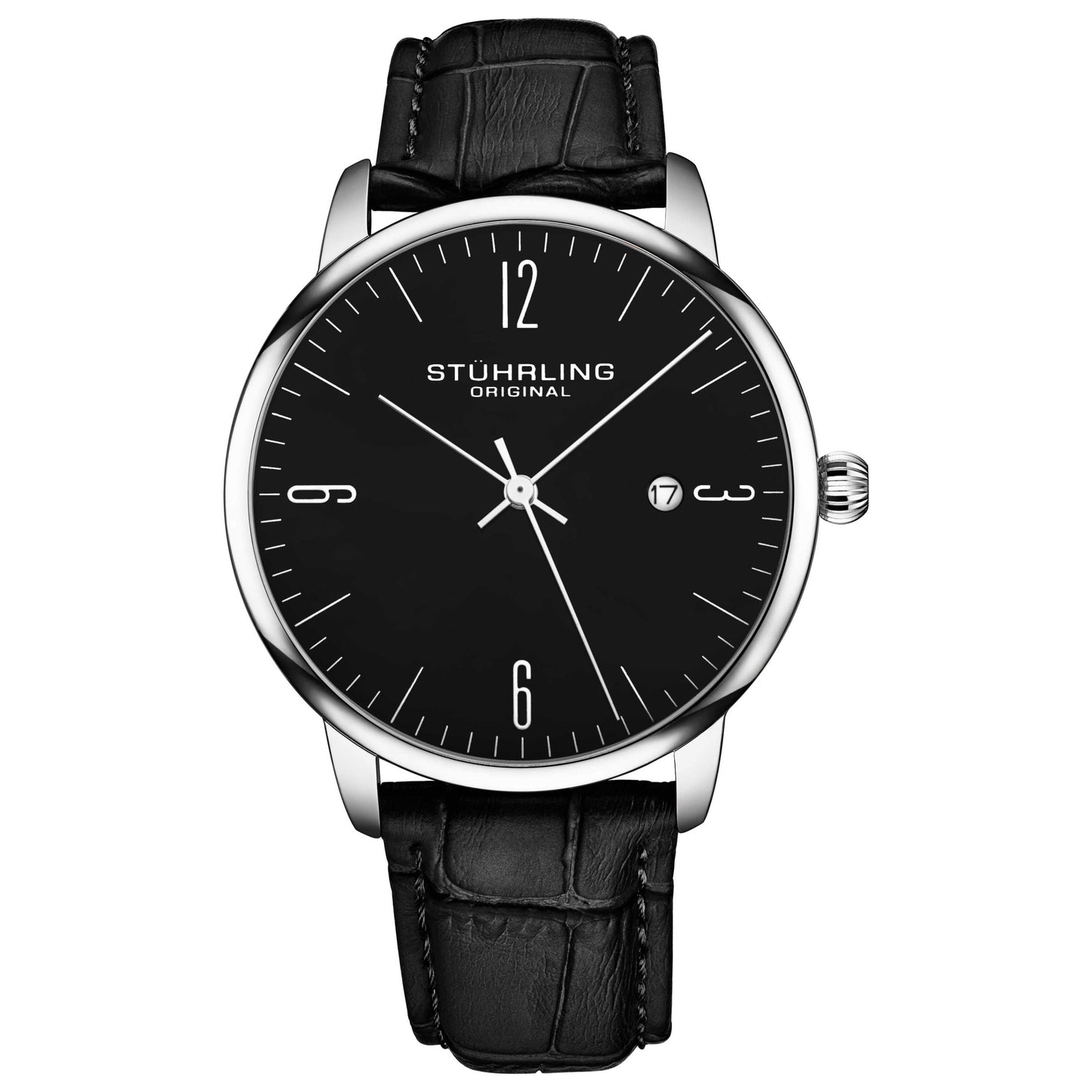 Front view of Stuhrling Symphony Men's Quartz Watch M16414