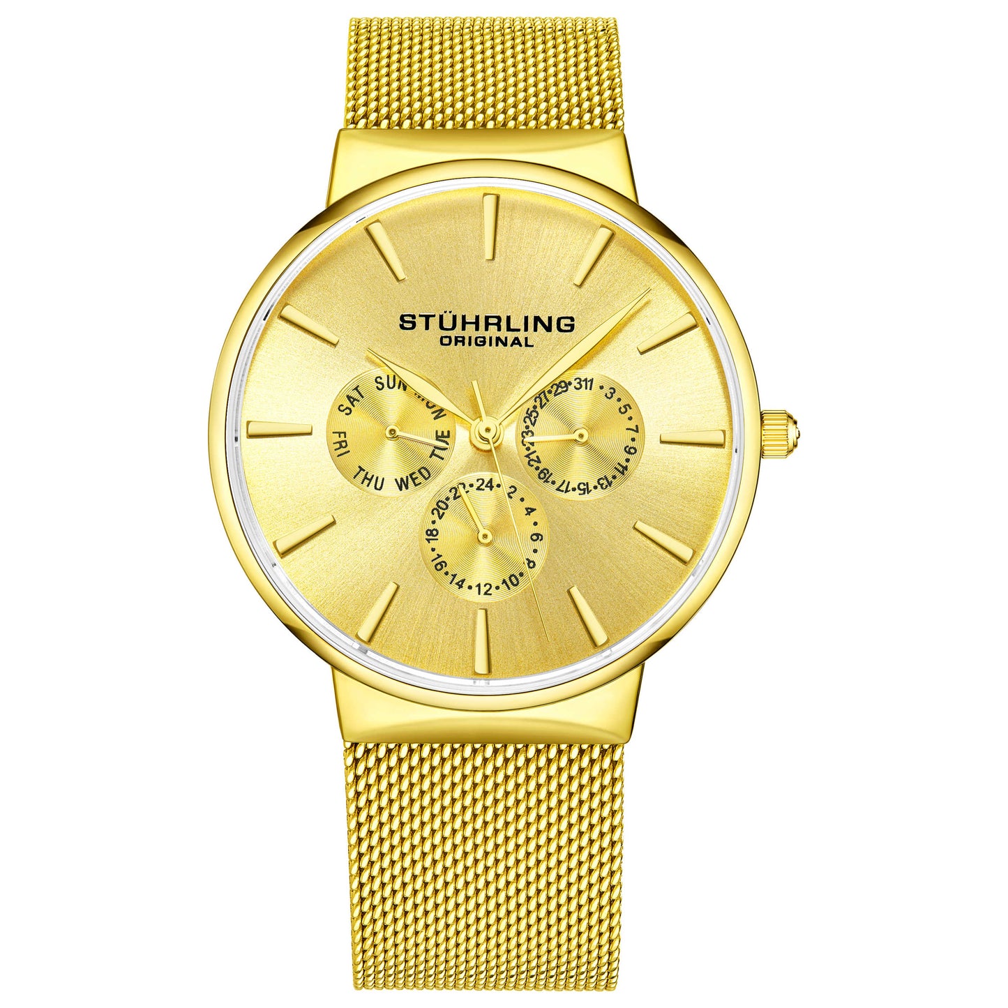 Front view of Stuhrling Monaco Men's Quartz Watch M16421