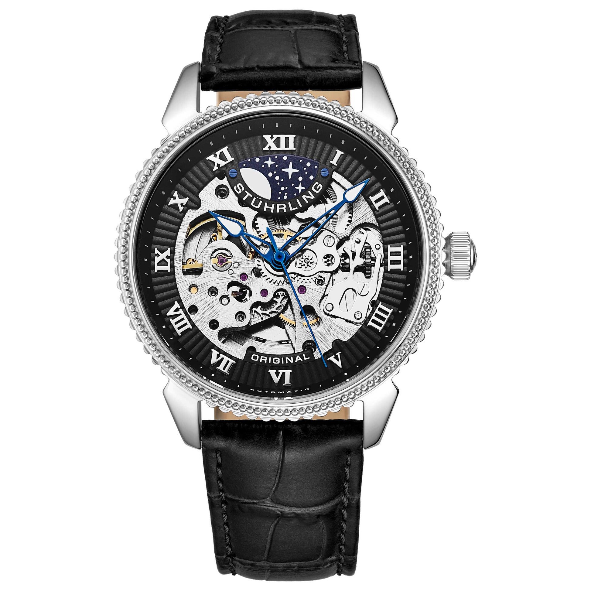 Front view of Stuhrling Legacy Men's Automatic Watch M16434