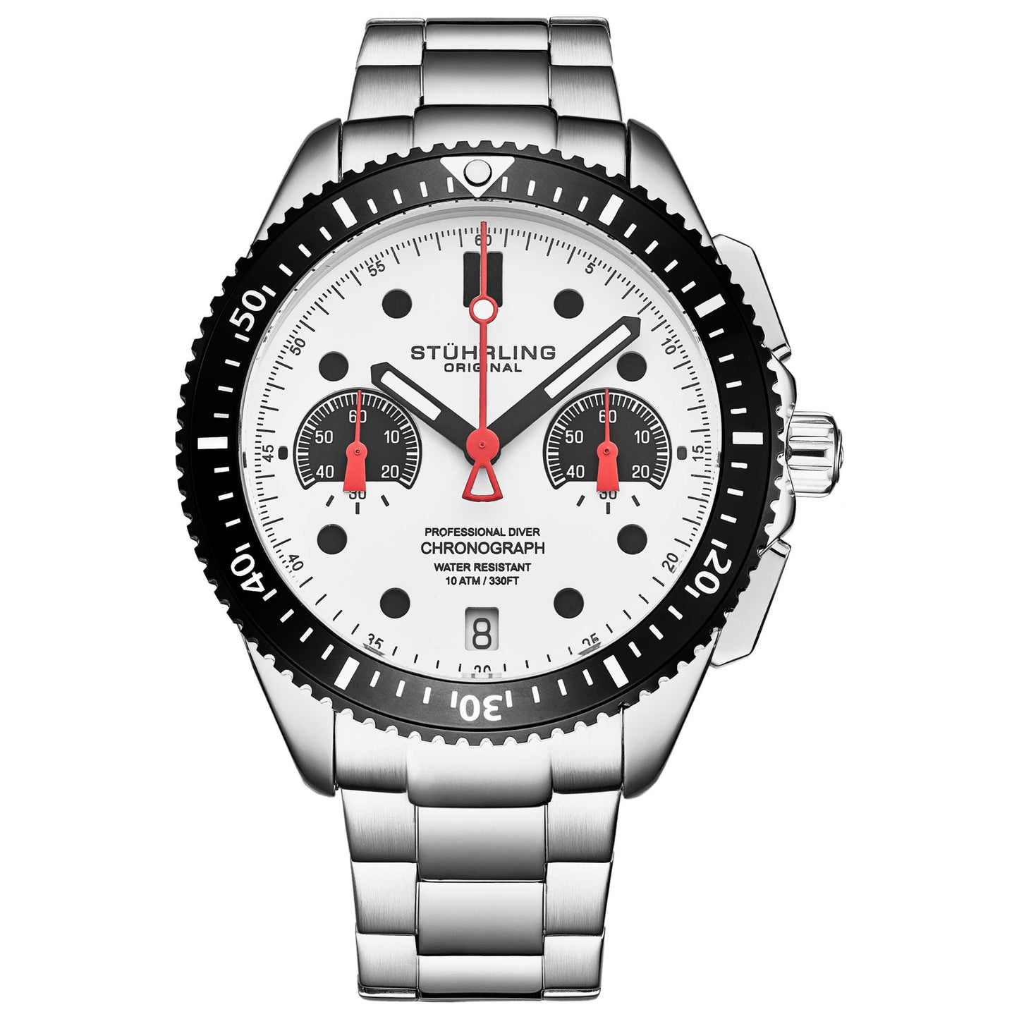 Front view of Stuhrling Monaco Men's Quartz Watch M16698