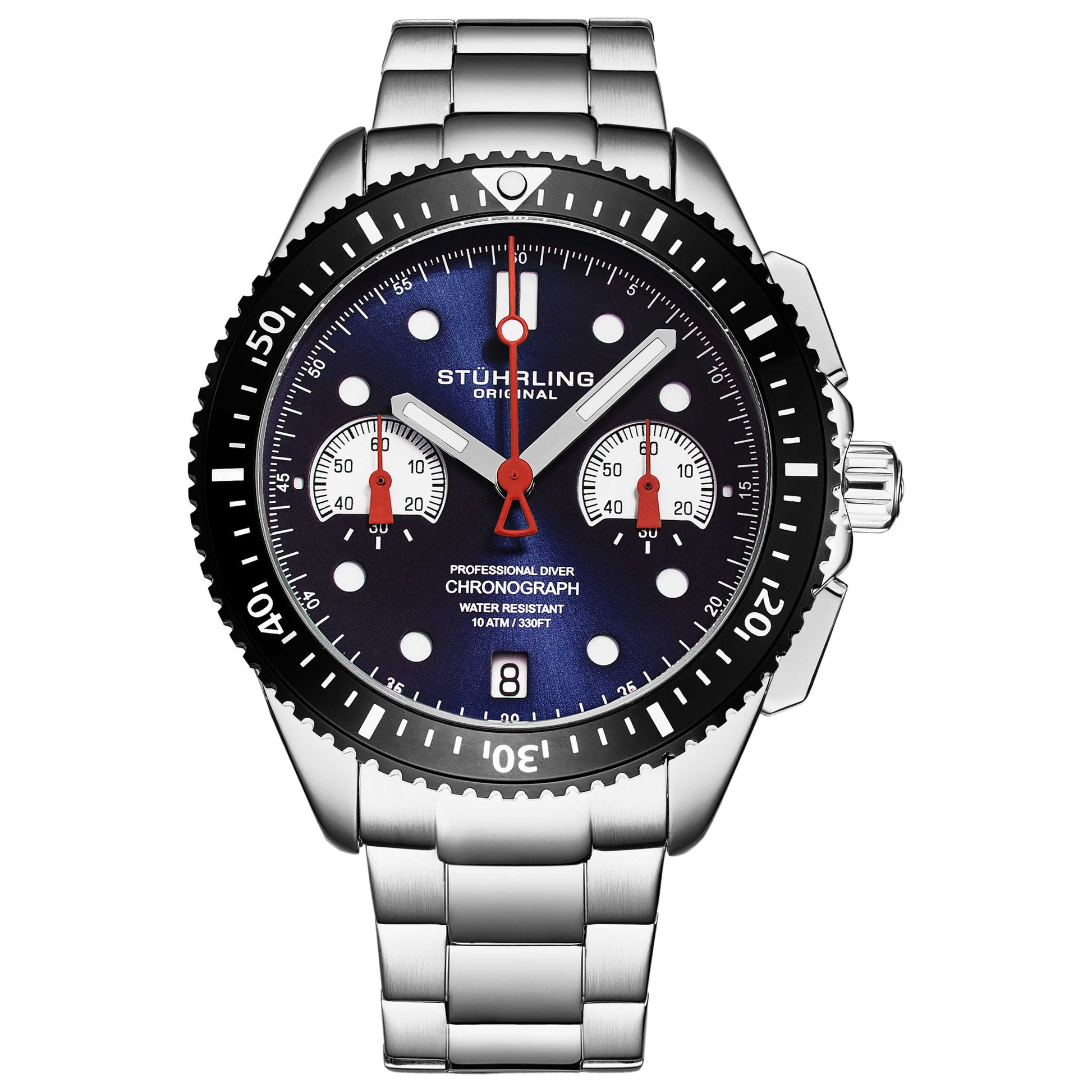 Front view of Stuhrling Monaco Men's Quartz Watch M16727