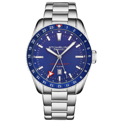 Front view of Stuhrling Aquadiver Men's Quartz Watch M17837