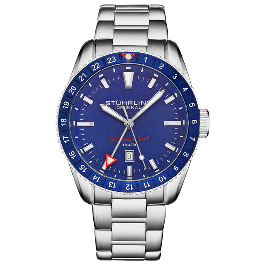 Front view of Stuhrling Aquadiver Men's Quartz Watch M17837