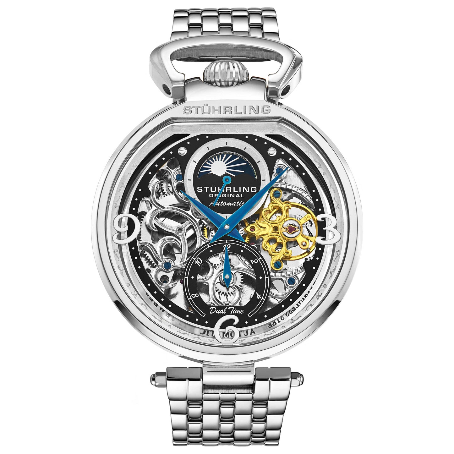 Front view of Stuhrling Legacy Men's Automatic Watch M17874