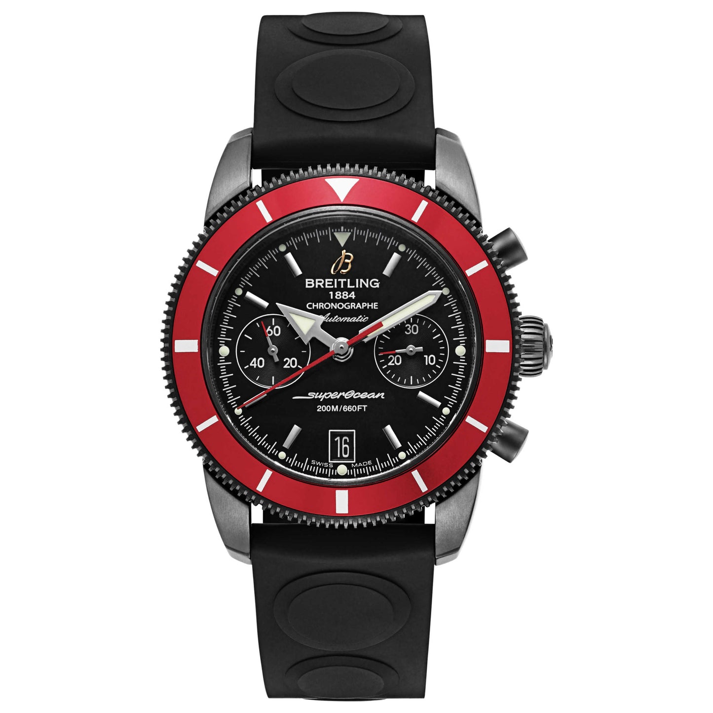 Front view of Breitling Superocean Heritage Men's Automatic Watch M23370D4-BB81-221S