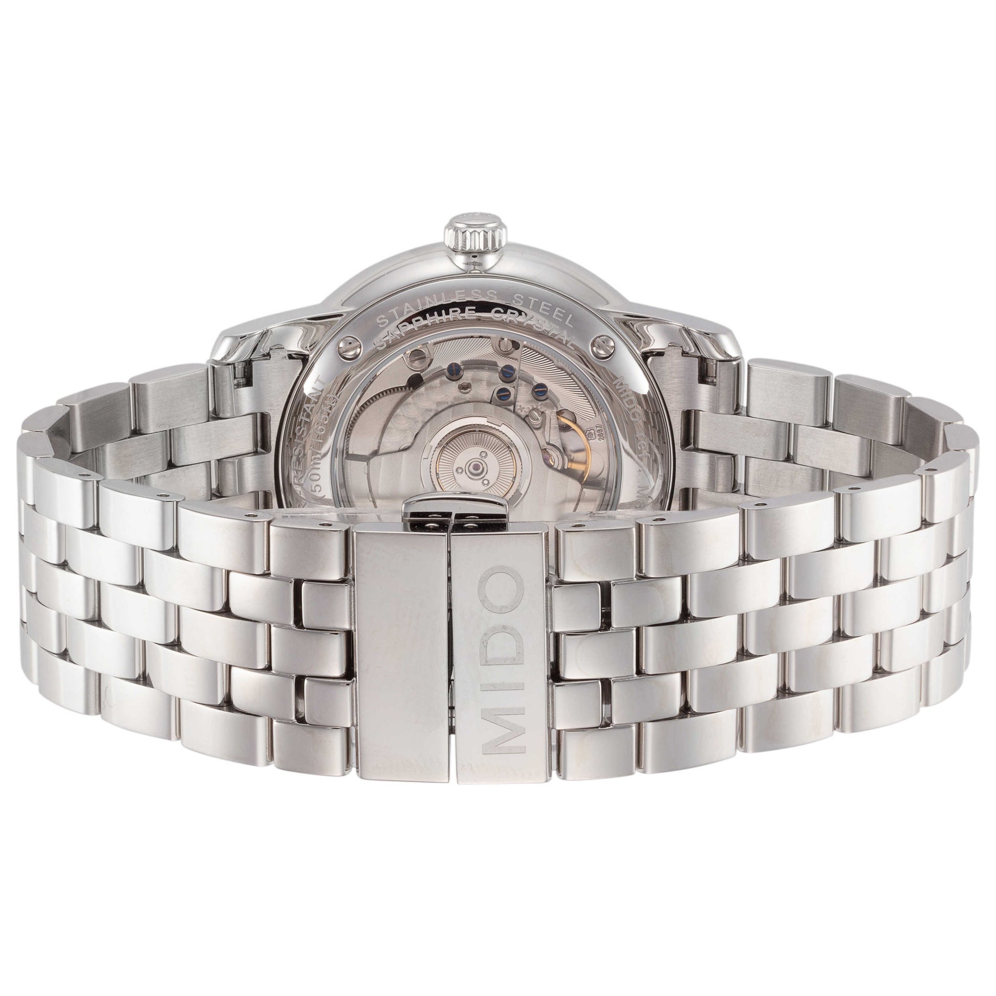 Back view of Mido Baroncelli Men's Automatic Watch M86054181