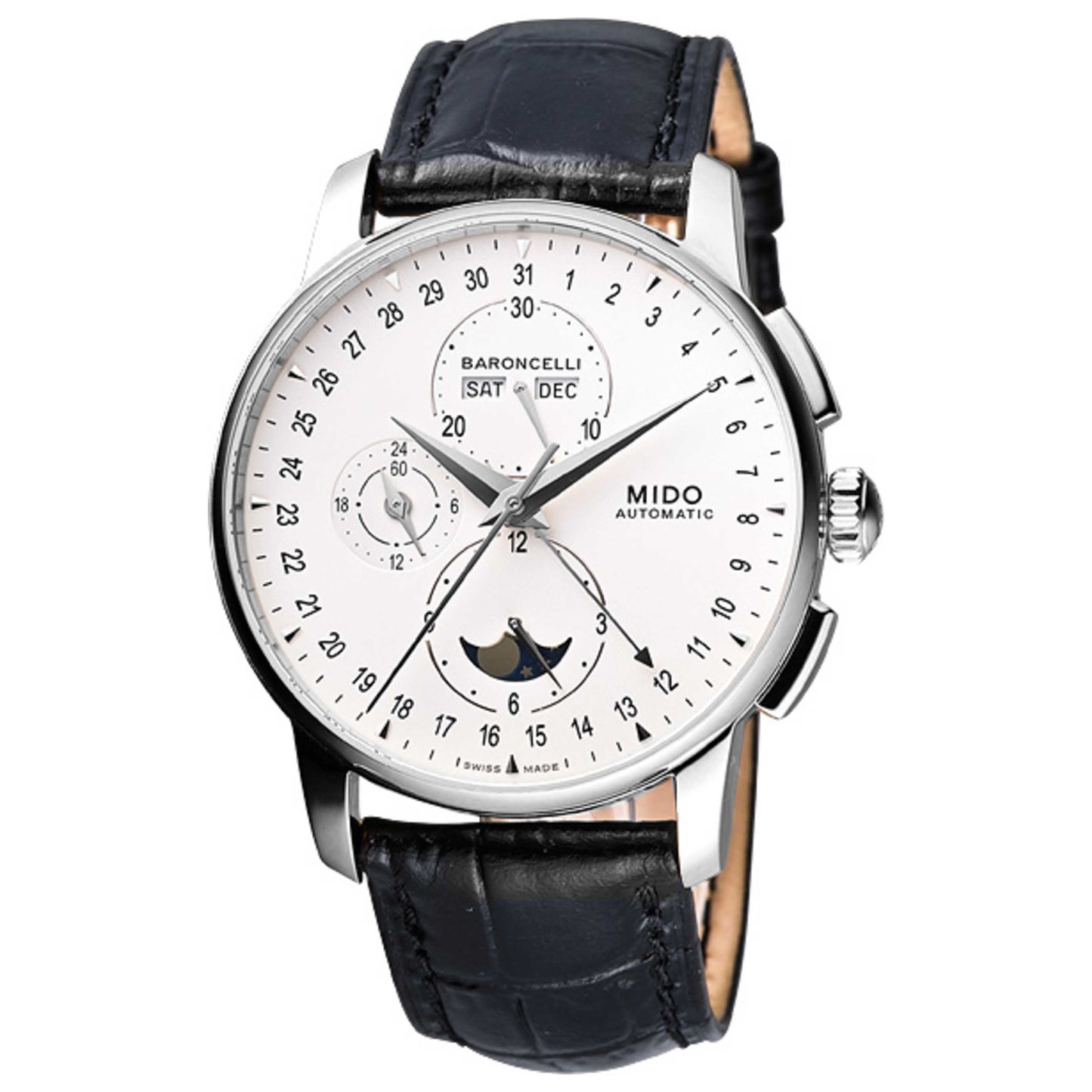 Front view of Mido Baroncelli Men's Automatic Watch M86074M142