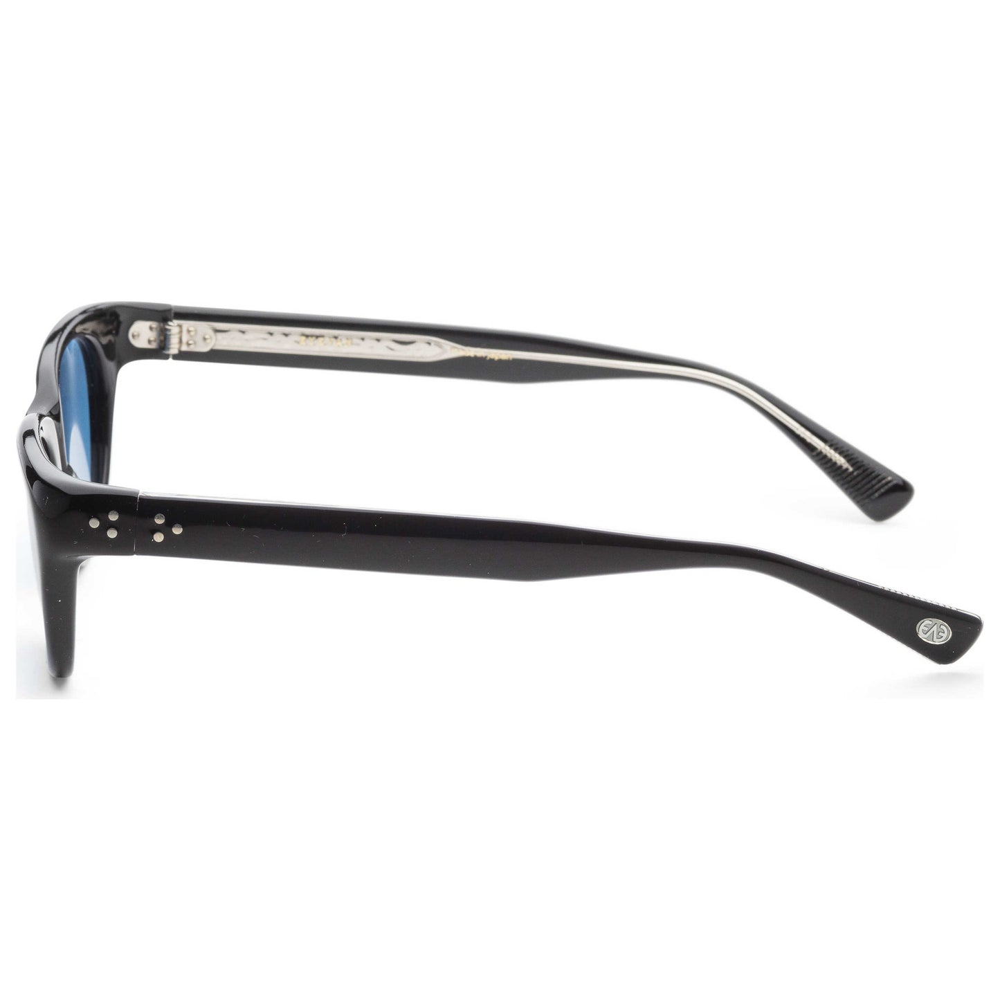 Left view of Eyevan Fashion Unisex Sunglasses MALECON-SUN-E-PBKBL-53