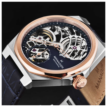 Manager Revolution Men's Manual-Wind Watch MAN-RM-03-BL - Image #3