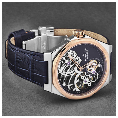 Manager Revolution Men's Manual-Wind Watch MAN-RM-03-BL - Image #4
