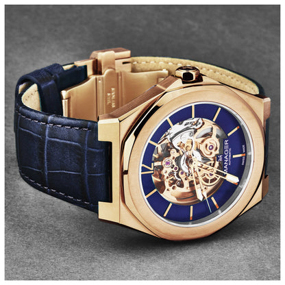 Manager Open Mind Men's Automatic Watch MAN-RO-08-RL - Image #4