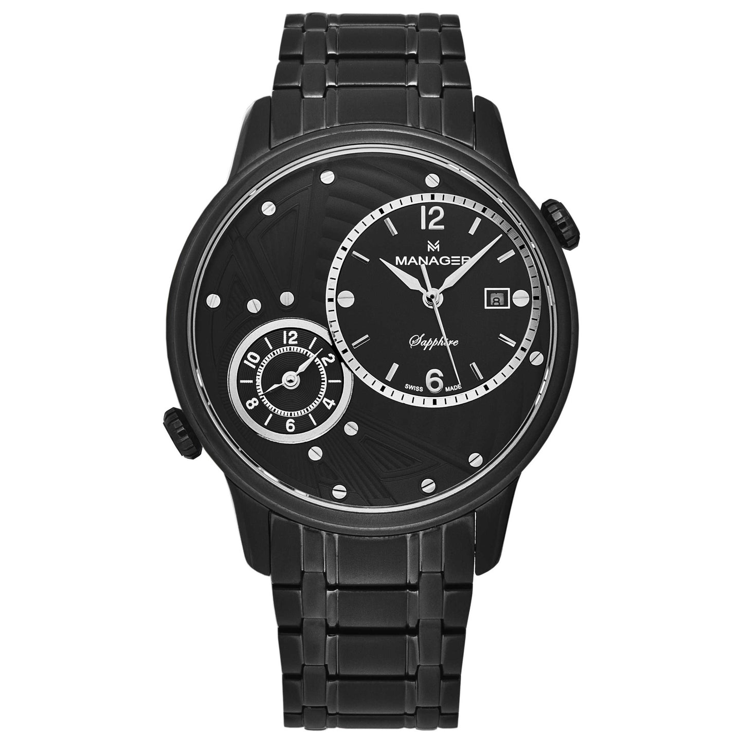 Front view of Manager Nomad Men's Quartz Watch MAN-TR-04-NM