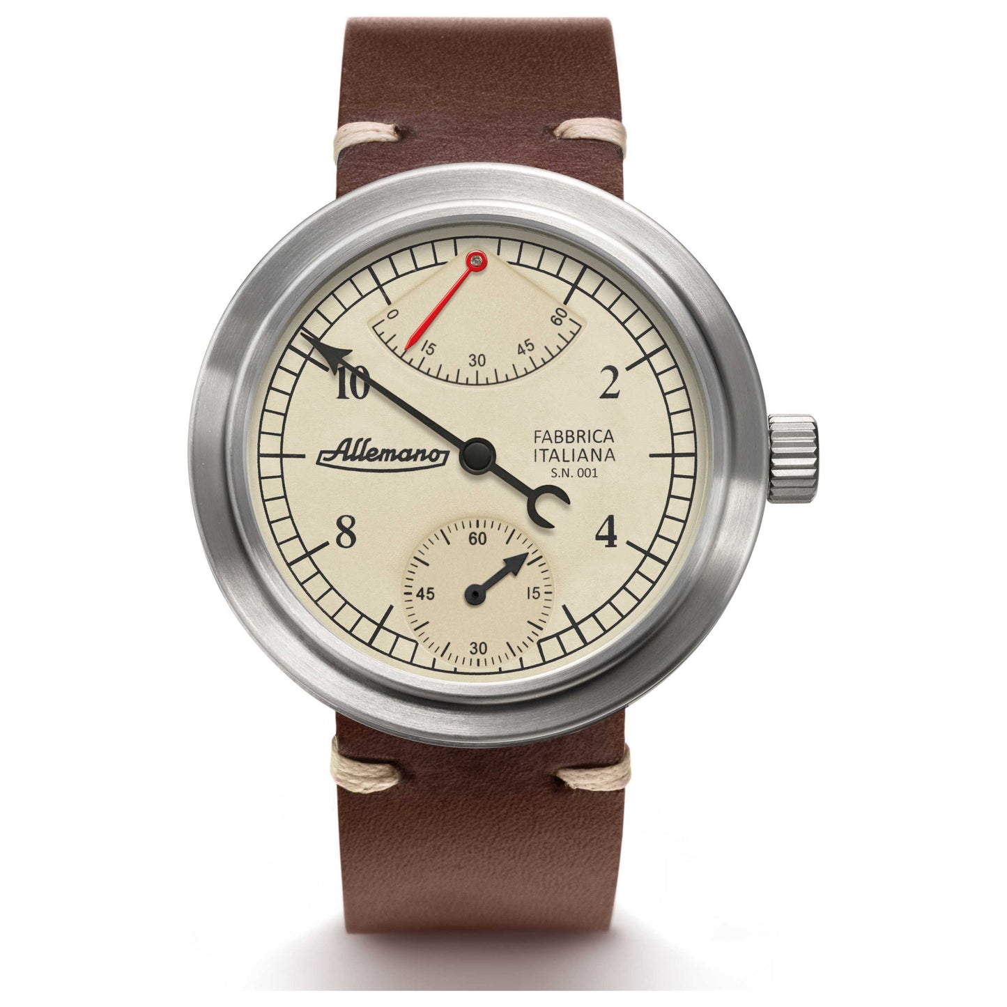 Front view of Allemano 1919 Man Men's Manual-Wind Watch MANA1919CPPW