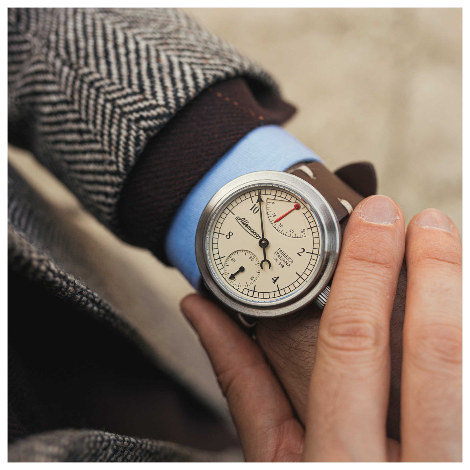 Allemano 1919 Man Men's Manual-Wind Watch MANA1919CPPW - Image #5