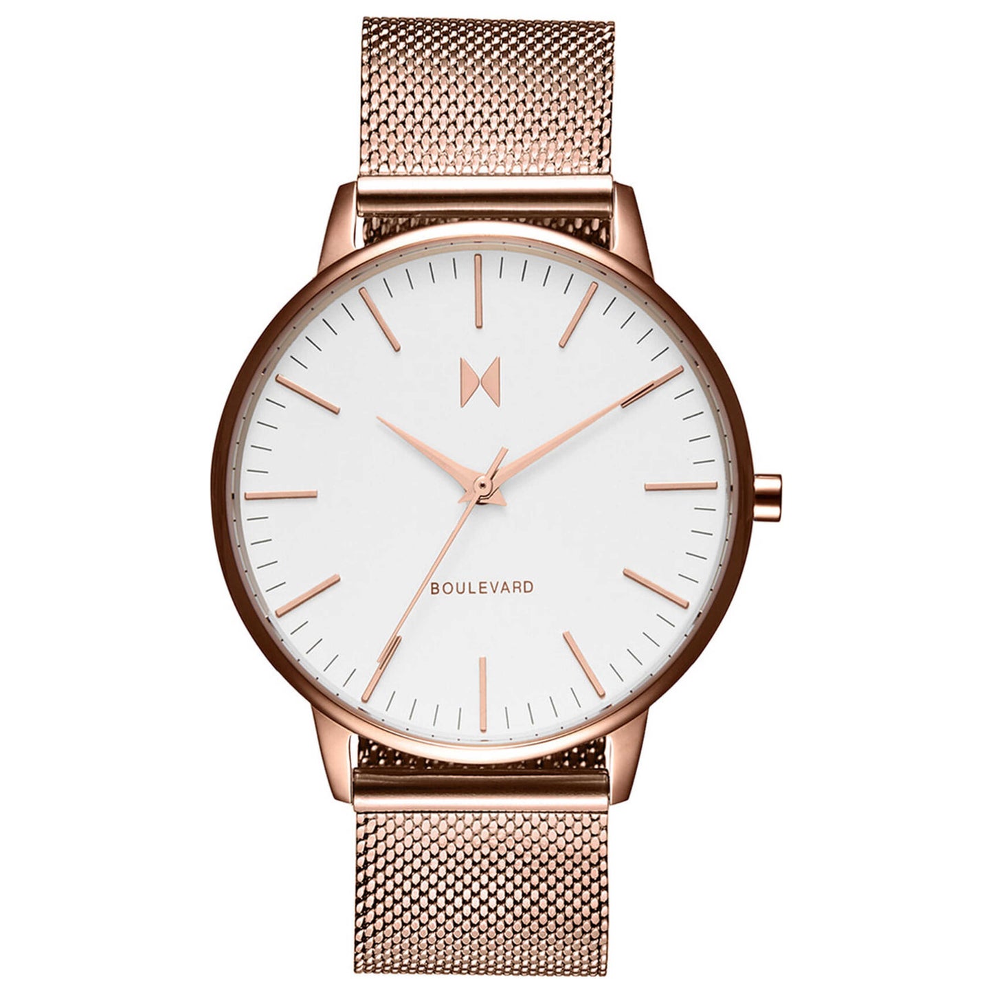 Front view of MVMT Boulevard Women's Quartz Watch MB01-RGWM