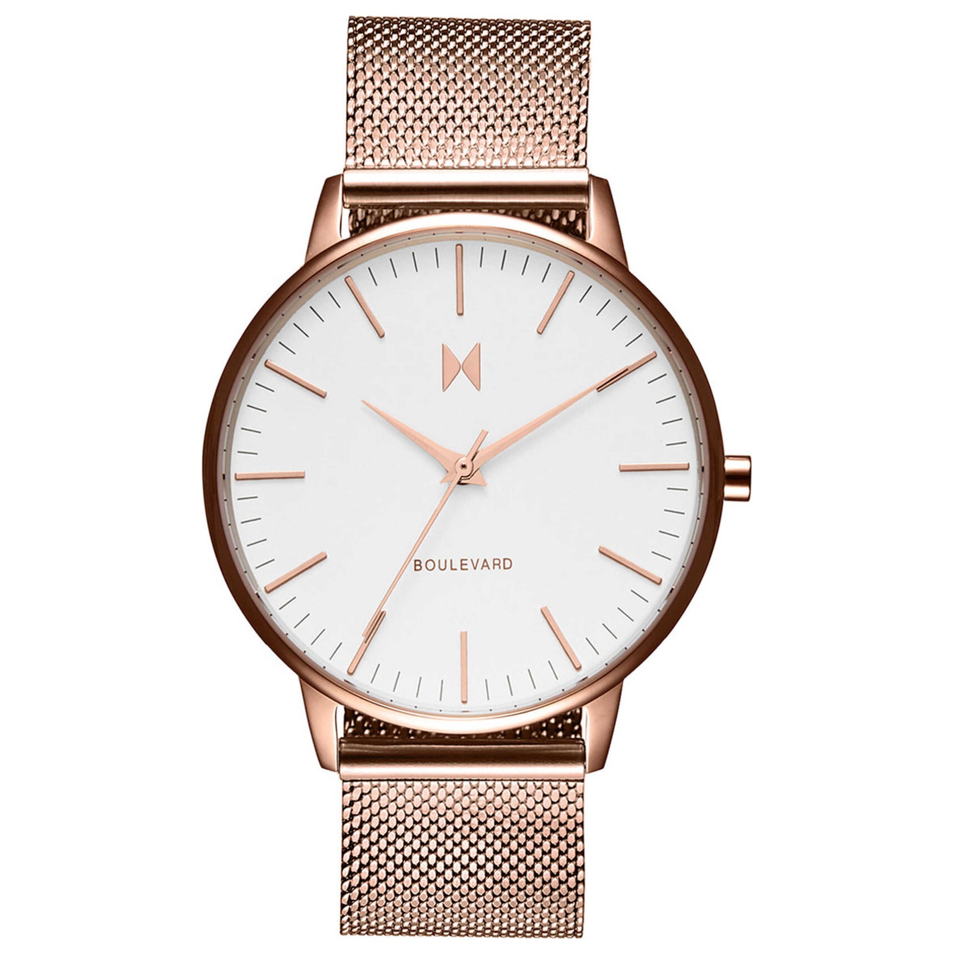 Front view of MVMT Boulevard Women's Quartz Watch MB01-RGWM