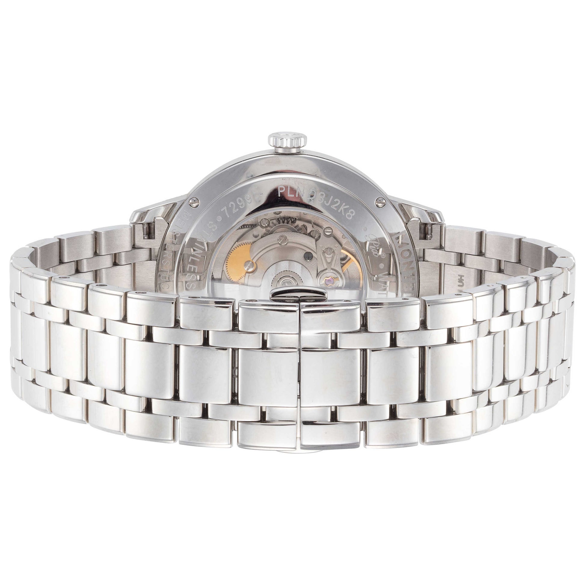 Back view of Montblanc Meisterstuck Men's Automatic Watch MB110696