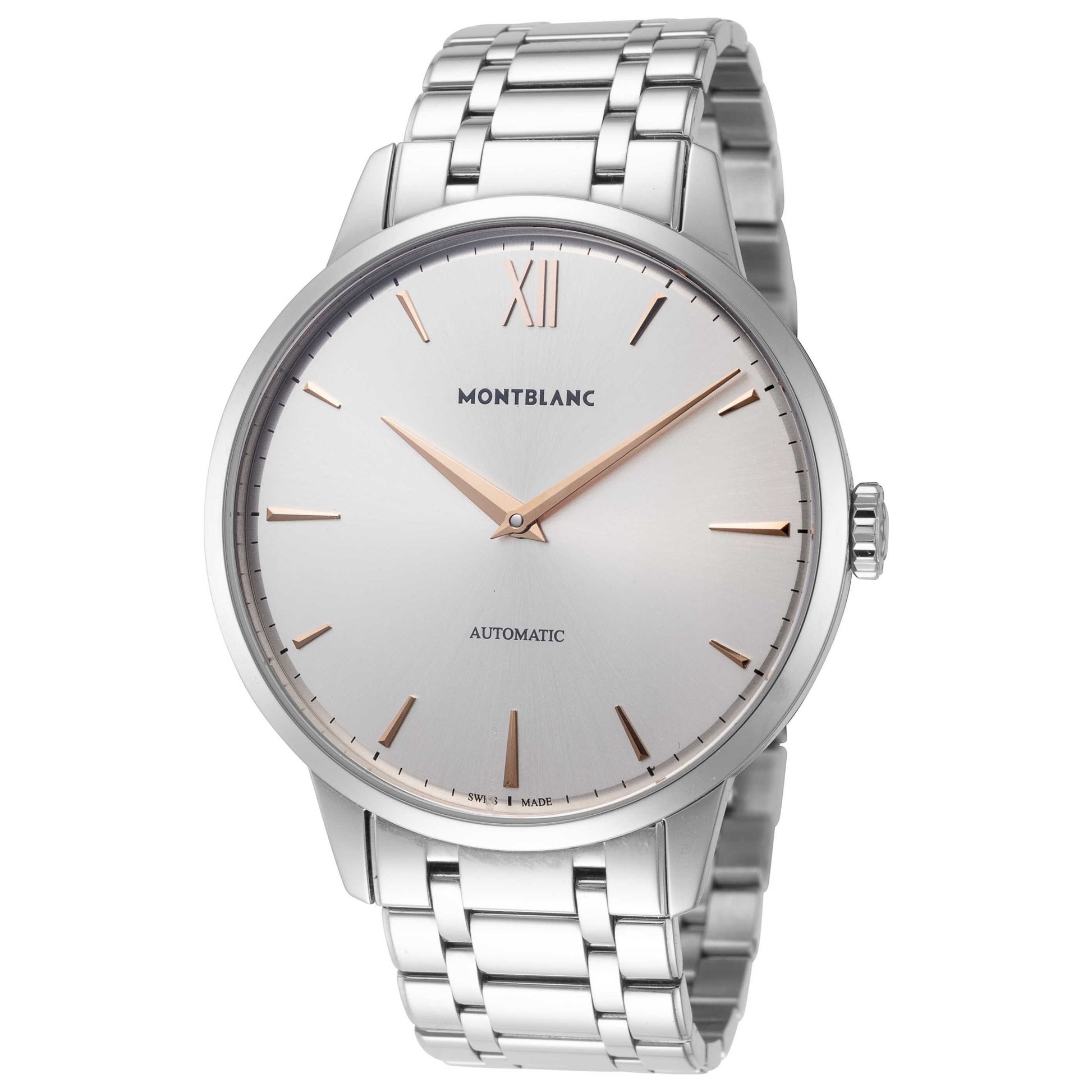 Front view of Montblanc Meisterstuck Men's Automatic Watch MB110696