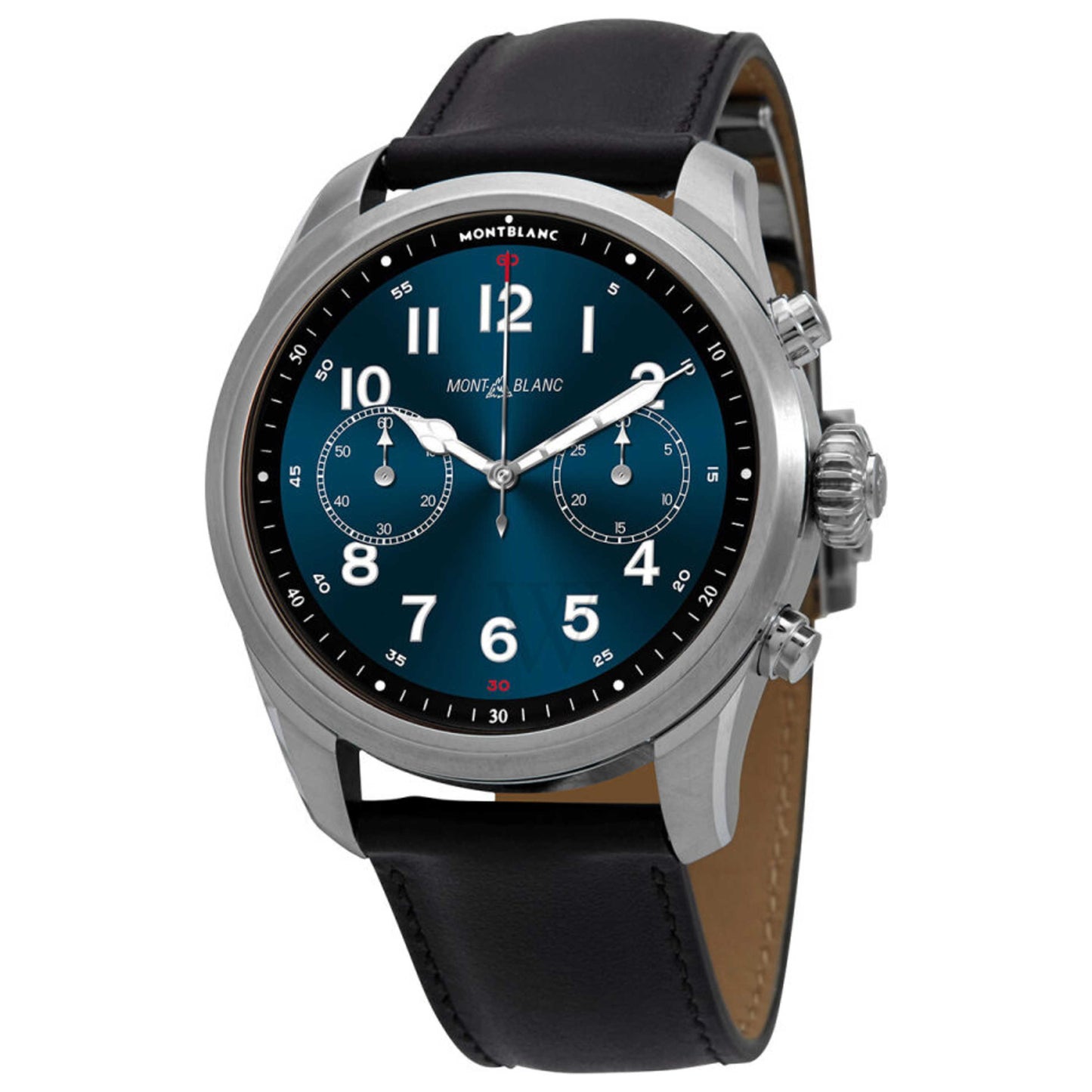Front view of Montblanc Summit 2 Men's Smartwatch MB124311