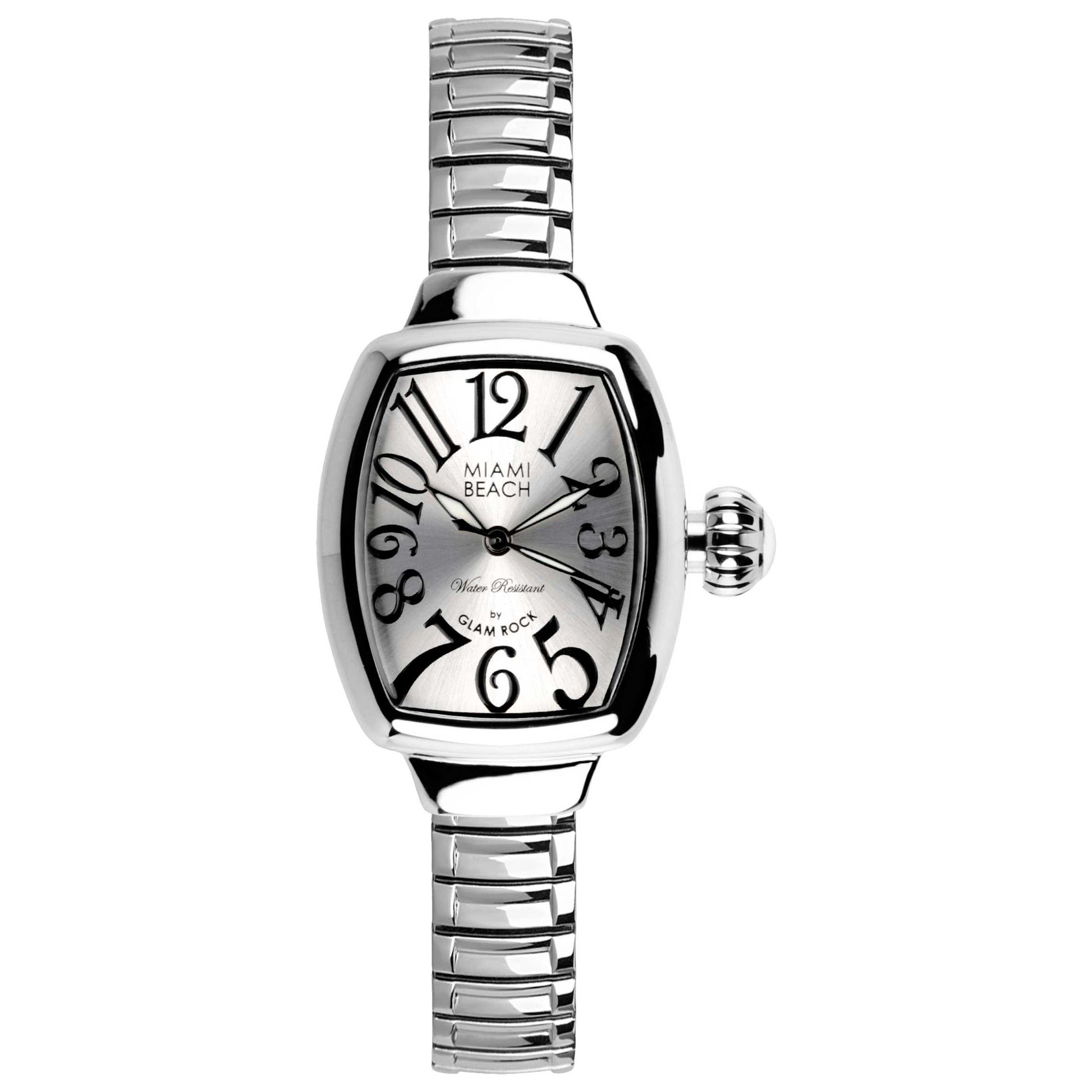 Front view of Glam Rock Miami Beach Art Deco Women's Quartz Watch MBD27042
