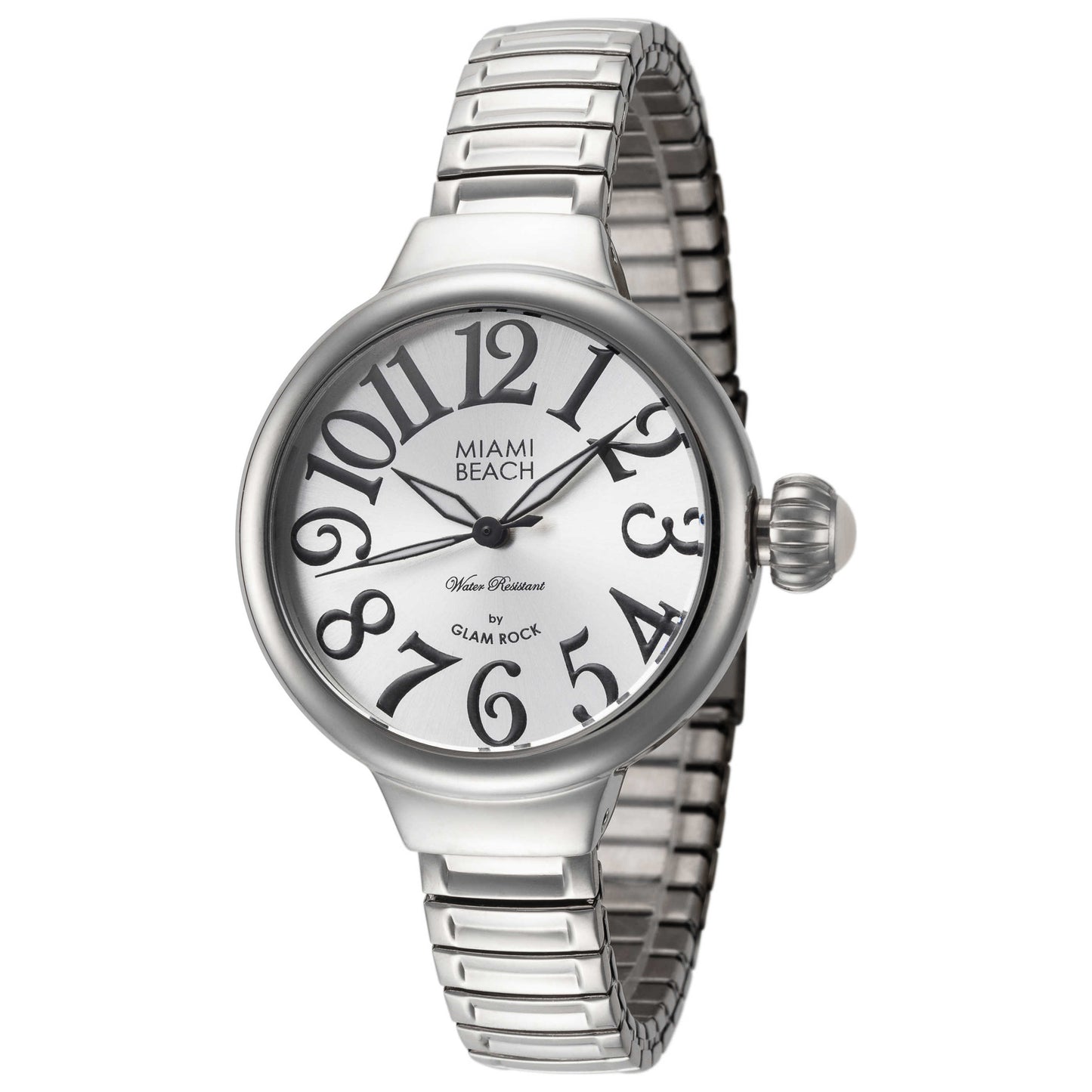 Front view of Glam Rock Miami Beach Art Deco Women's Quartz Watch MBD27049