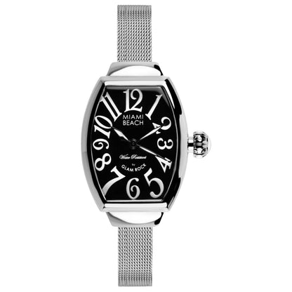 Front view of Glam Rock Miami Beach Art Deco Women's Quartz Watch MBD27058