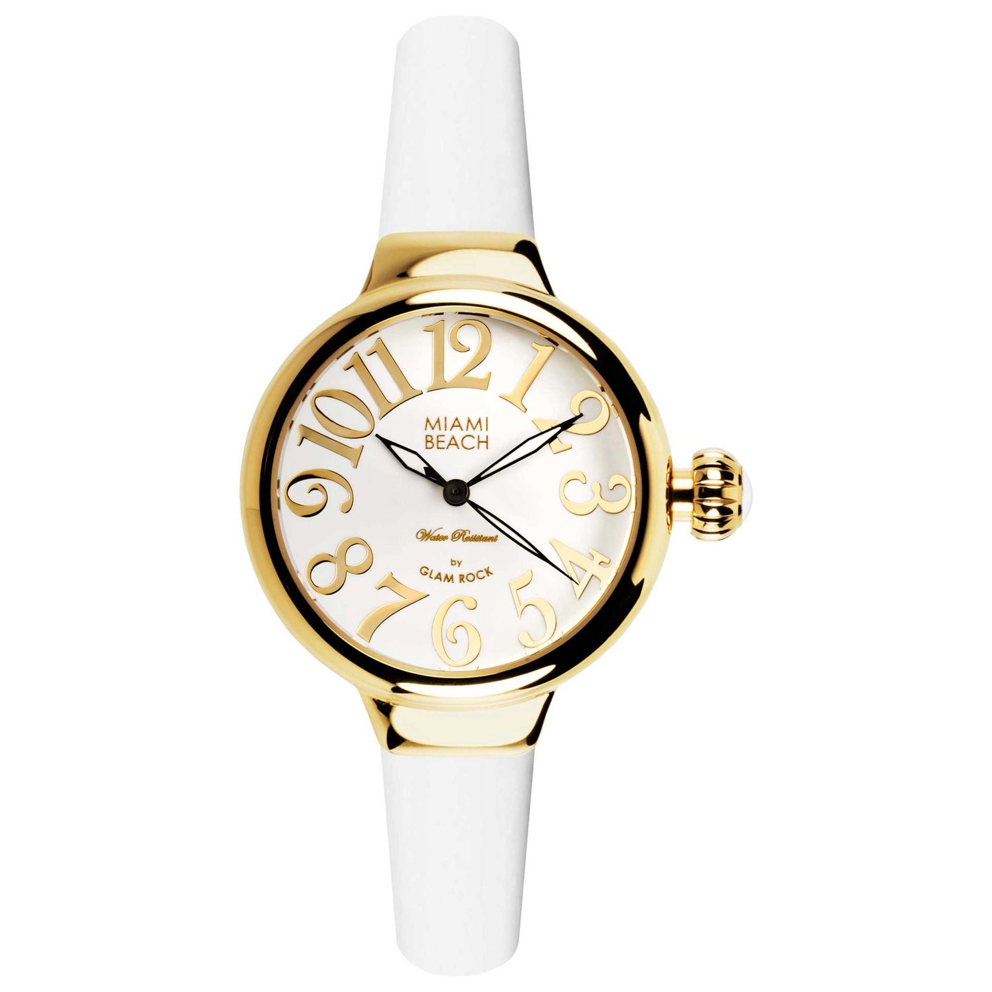 Front view of Glam Rock Miami Beach Art Deco Women's Quartz Watch MBD27134