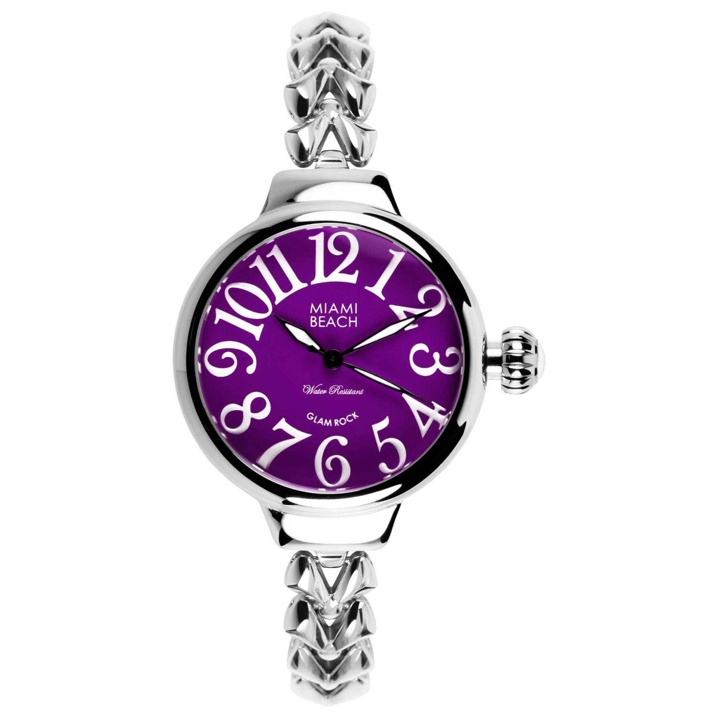 Front view of Glam Rock Miami Beach Art Deco Women's Quartz Watch MBD27136