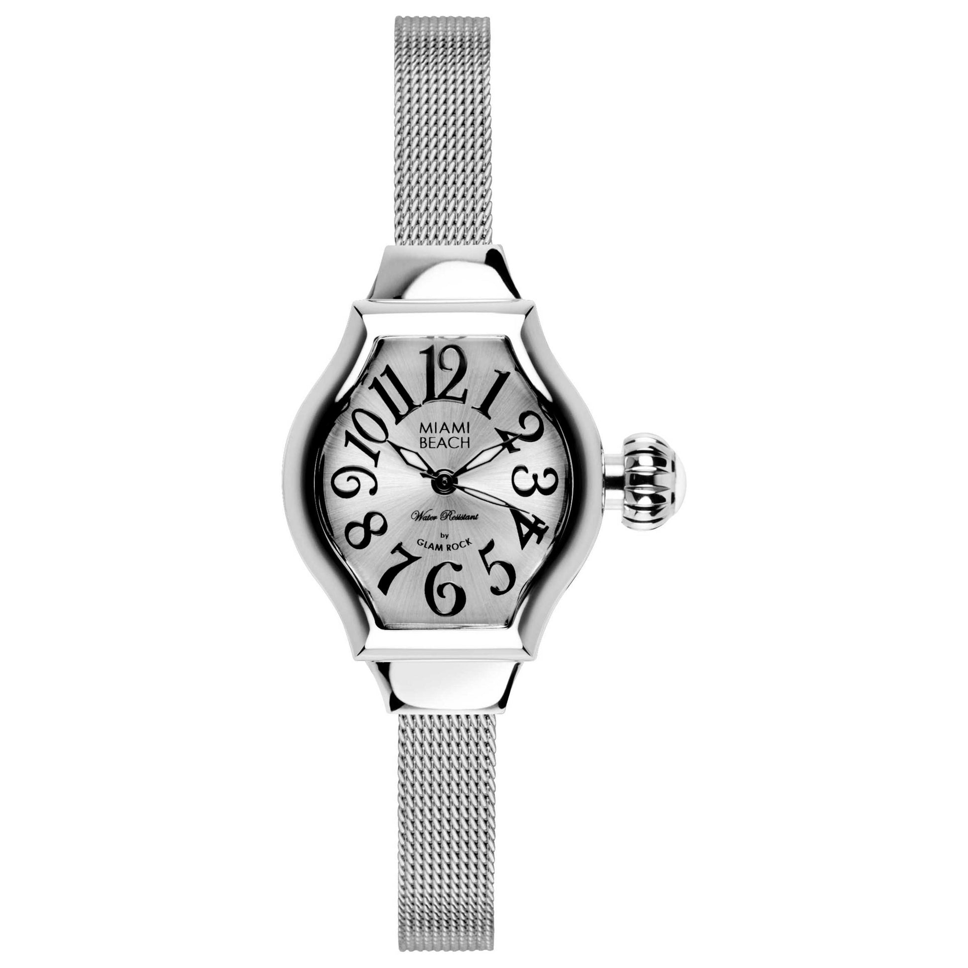 Front view of Glam Rock Miami Beach Art Deco Women's Quartz Watch MBD27140
