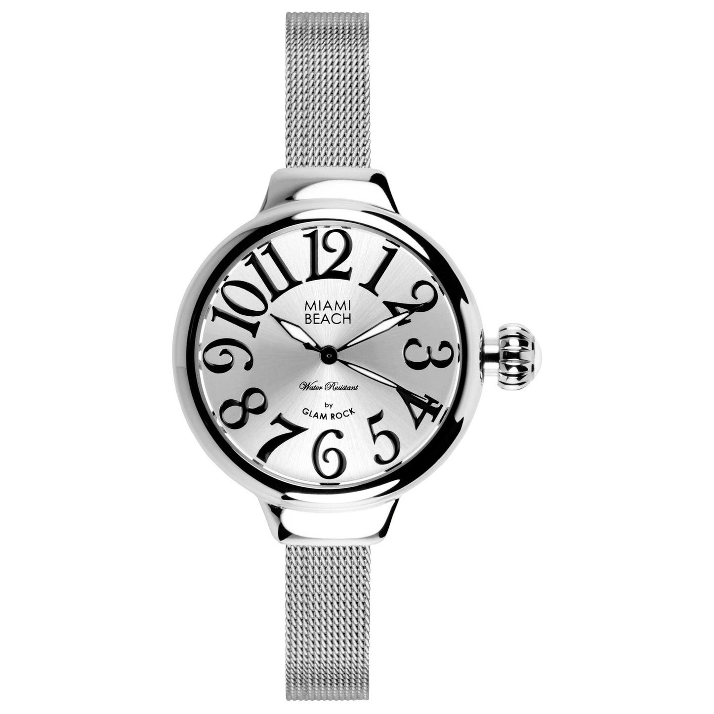 Front view of Glam Rock Miami Beach Art Deco Women's Quartz Watch MBD27143