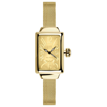 Front view of Glam Rock Miami Beach Art Deco Women's Quartz Watch MBD27147