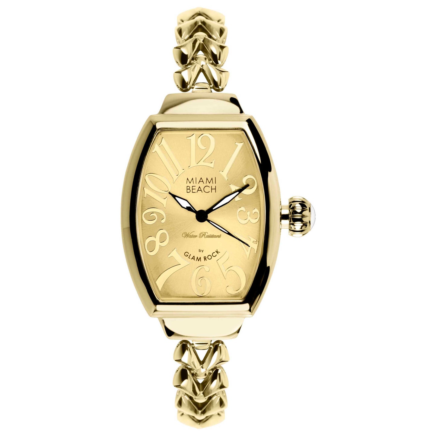 Front view of Glam Rock Miami Beach Art Deco Women's Quartz Watch MBD27152