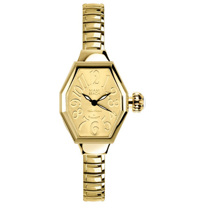 Front view of Glam Rock Miami Beach Art Deco Women's Quartz Watch MBD27153