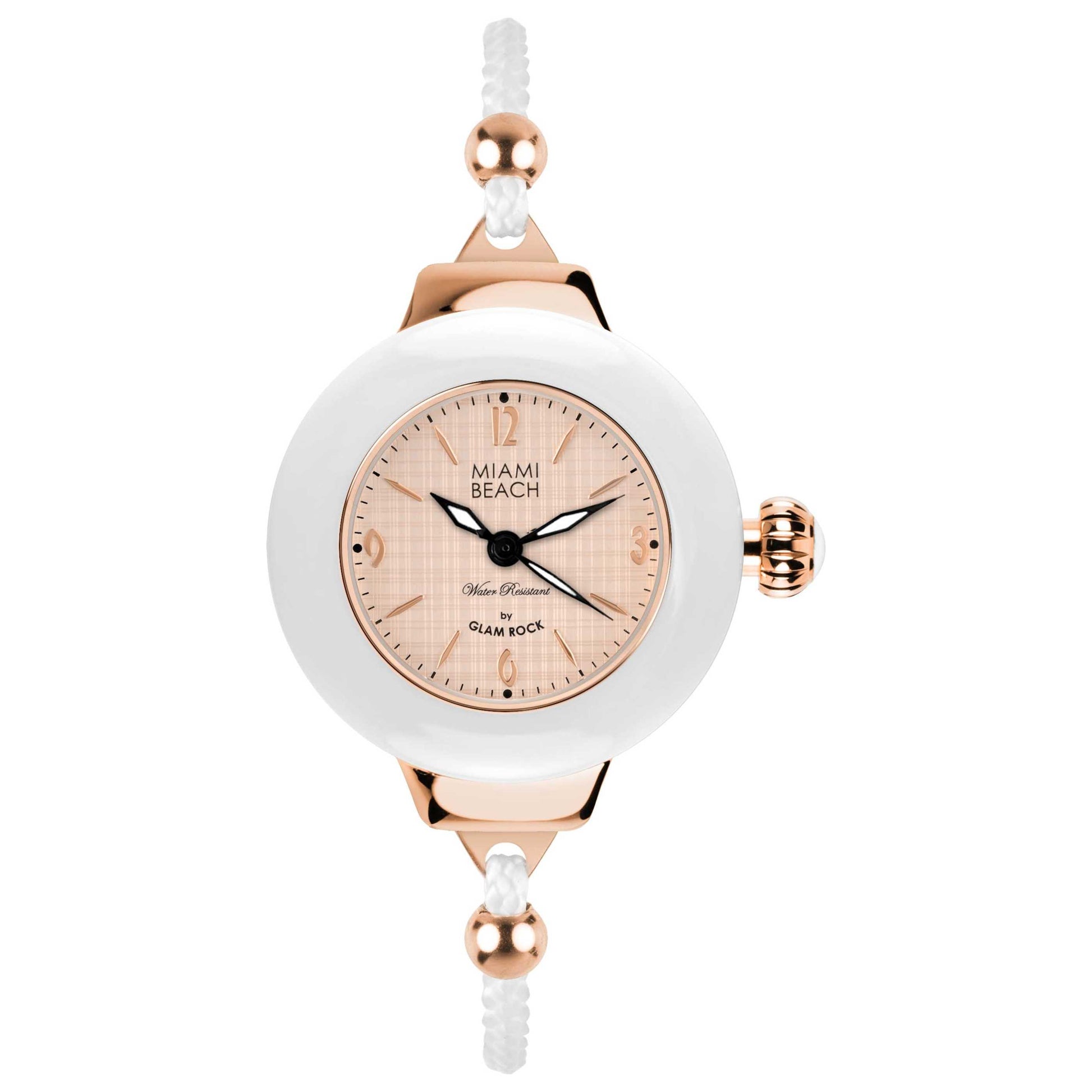 Front view of Glam Rock Miami Beach Art Deco Women's Quartz Watch MBD27186