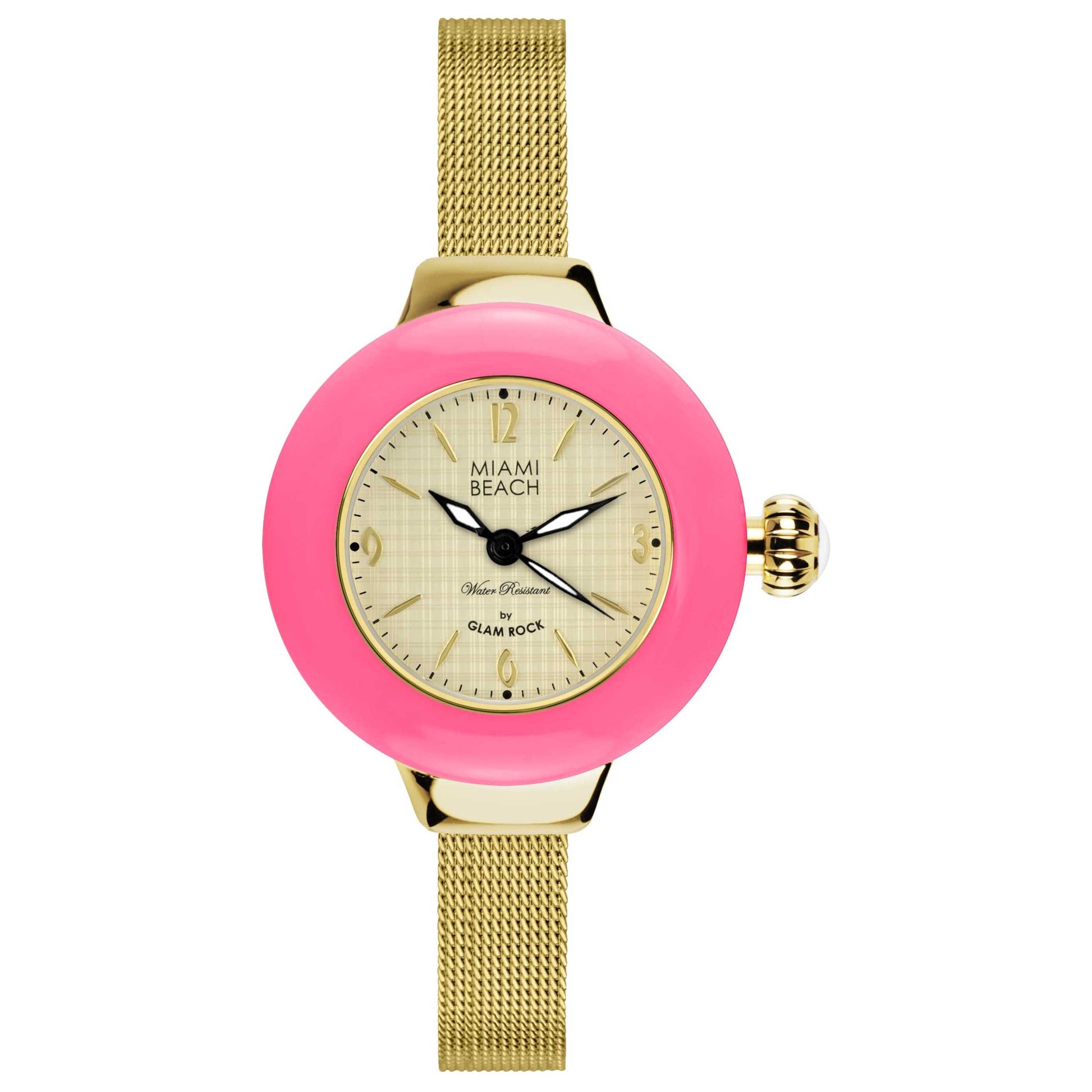 Front view of Glam Rock Miami Beach Women's Quartz Watch MBD27187