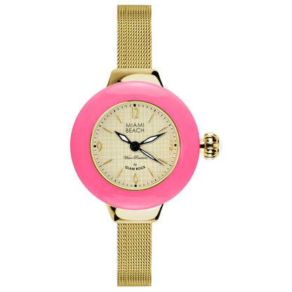 Front view of Glam Rock Miami Beach Women's Quartz Watch MBD27187