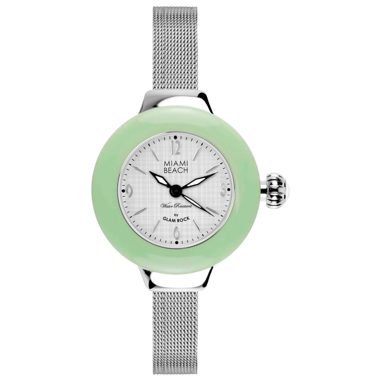 Front view of Glam Rock Miami Beach Art Deco Women's Quartz Watch MBD27188