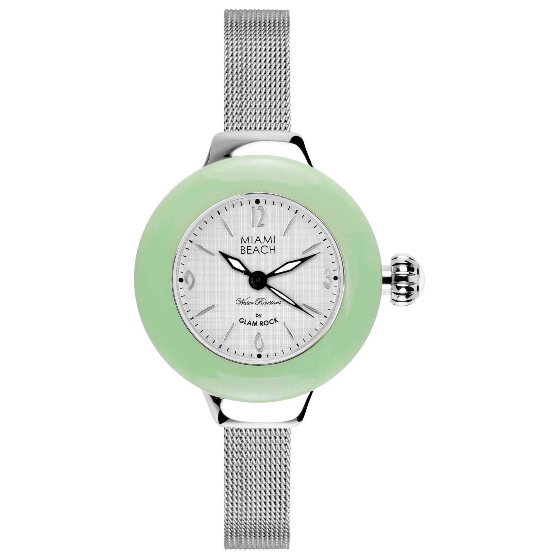 Front view of Glam Rock Miami Beach Art Deco Women's Quartz Watch MBD27188