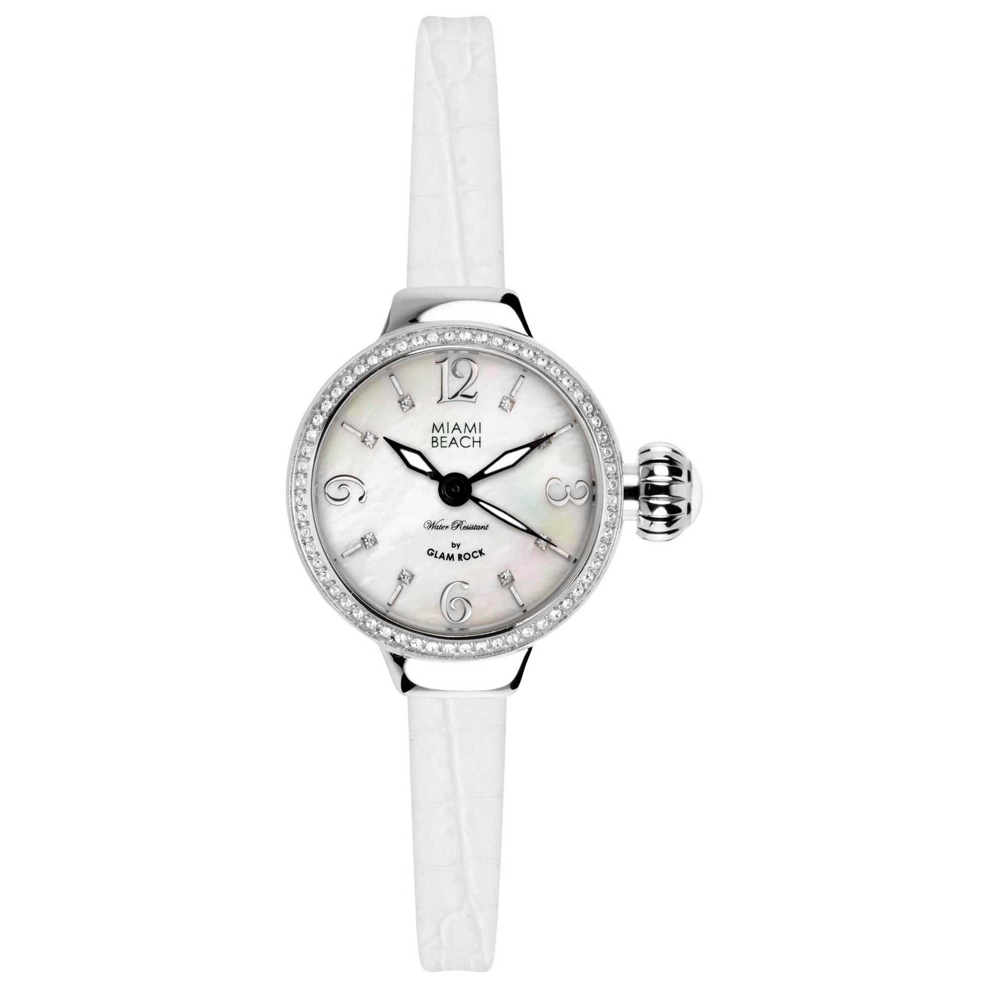 Front view of Glam Rock Miami Beach Art Deco Women's Quartz Watch MBD27200