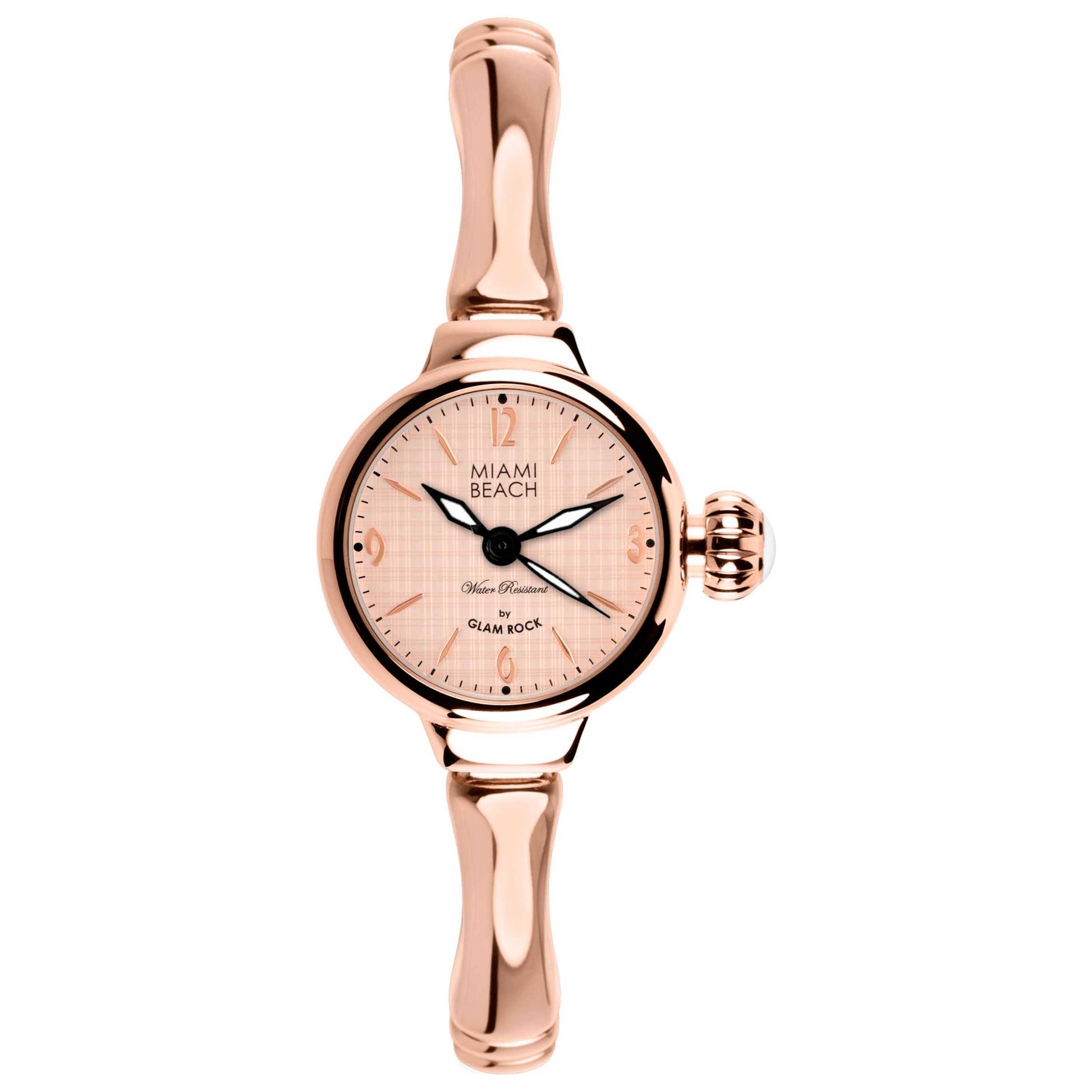 Front view of Glam Rock Miami Beach Art Deco Women's Quartz Watch MBD27216