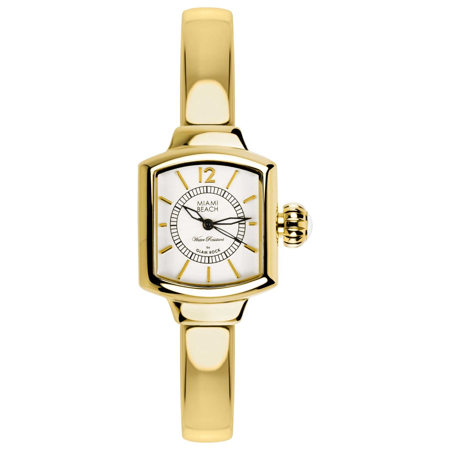 Front view of Glam Rock Miami Beach Art Deco Women's Quartz Watch MBD27217