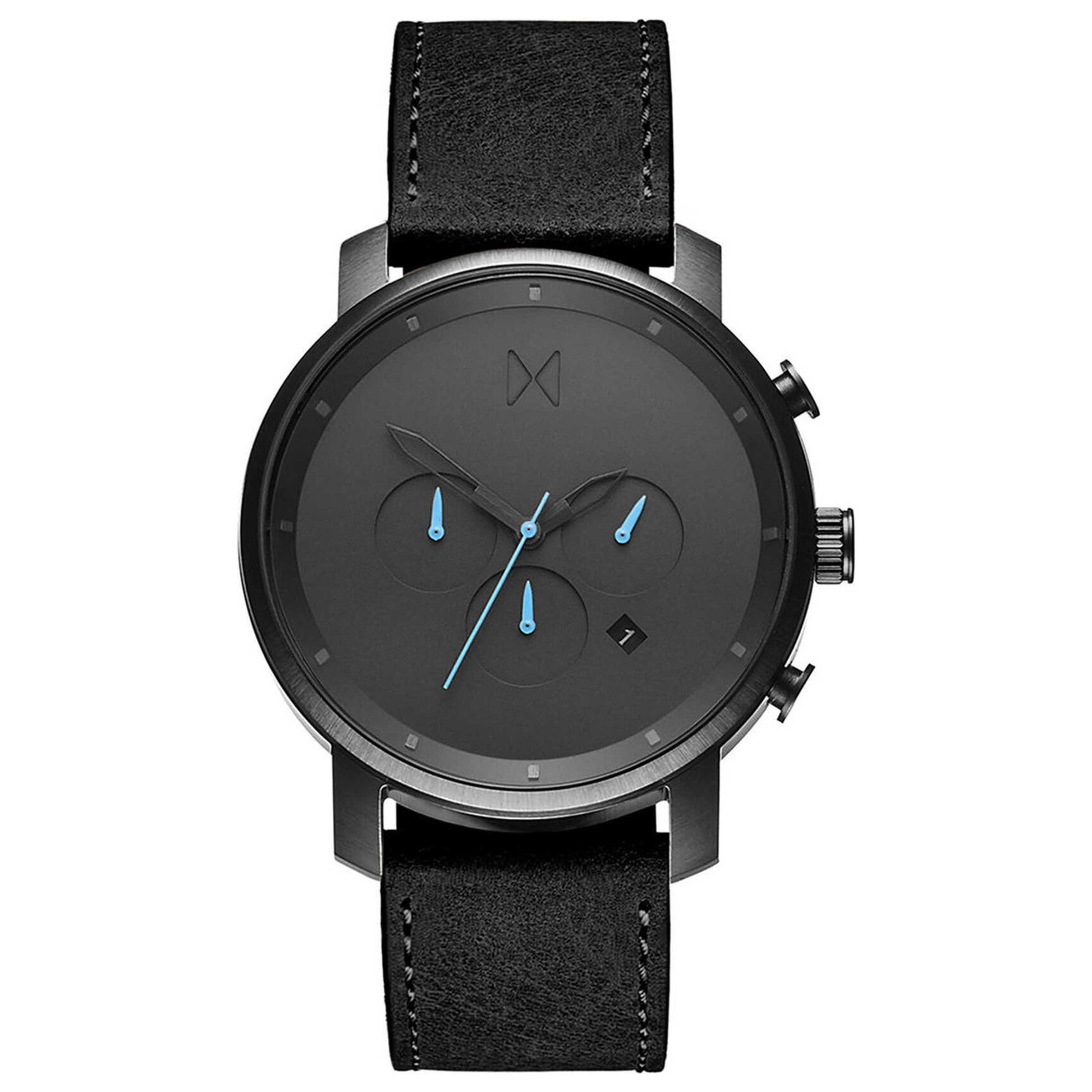 Front view of MVMT Chrono Men's Quartz Watch MC01-GUBL