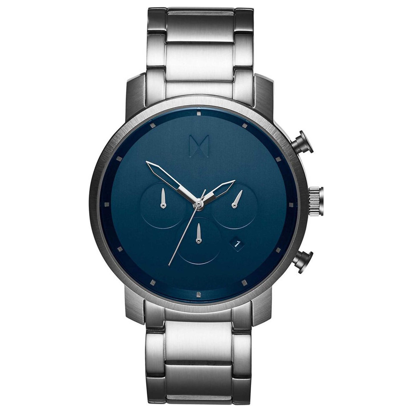 Front view of MVMT Chrono Men's Quartz Watch MC01-SBLU