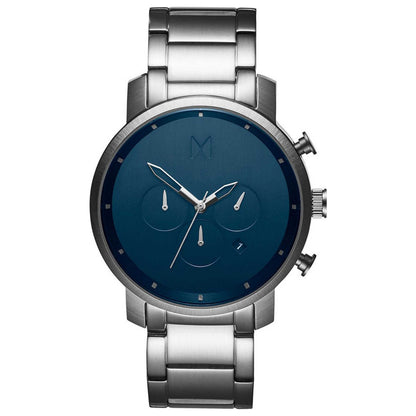 Front view of MVMT Chrono Men's Quartz Watch MC01-SBLU