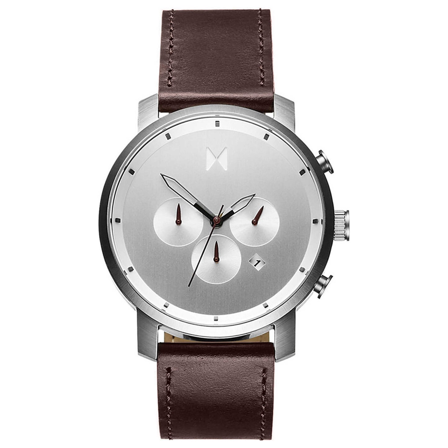 Front view of MVMT Chrono Men's Quartz Watch MC01-SBRL