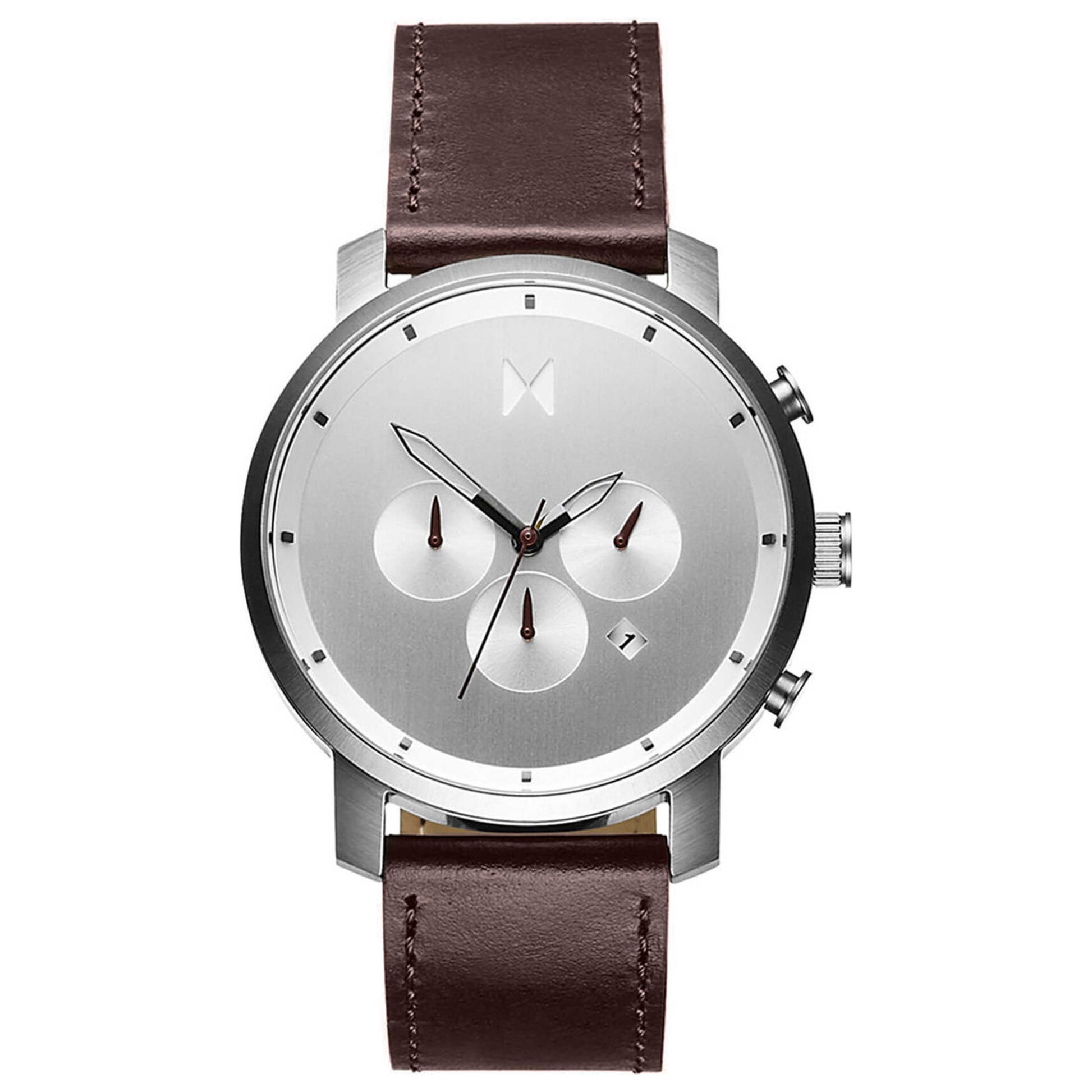Front view of MVMT Chrono Men's Quartz Watch MC01-SBRL