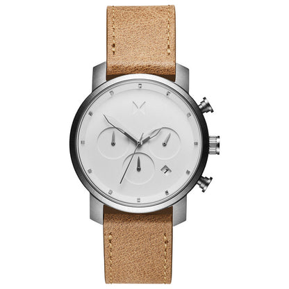 Front view of MVMT Chrono Men's Quartz Watch MC02-WT