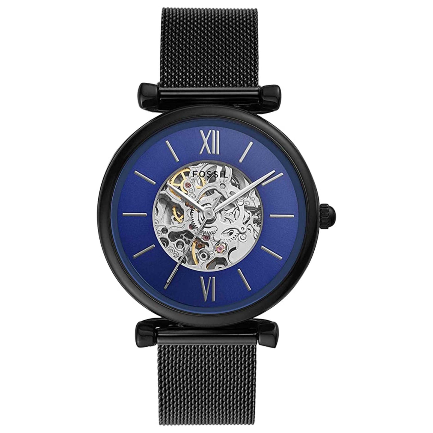 Front view of Fossil Carlie Women's Automatic Watch ME3177