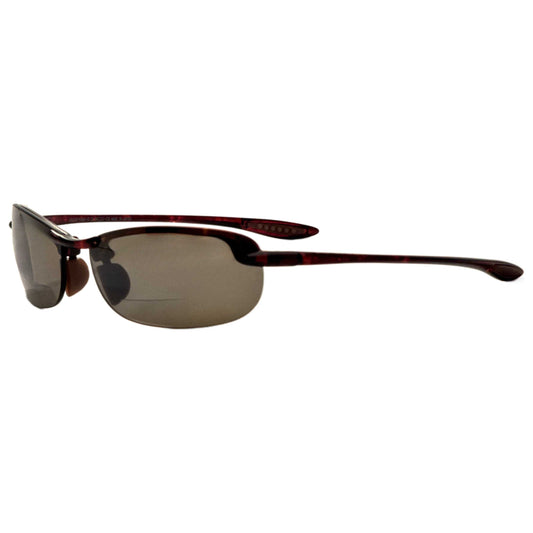 Front view of Maui Jim Makaha Men's Reading Sunglasses MJ0405S-007