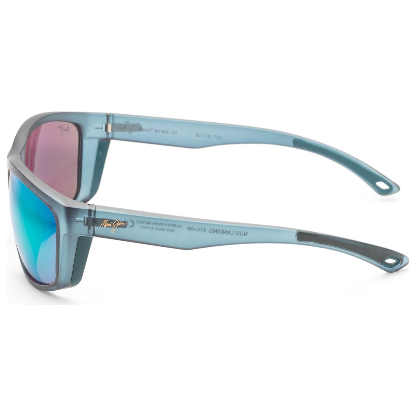Left view of Maui Jim Nuu Landing Men's Sunglasses MJ0869S-003